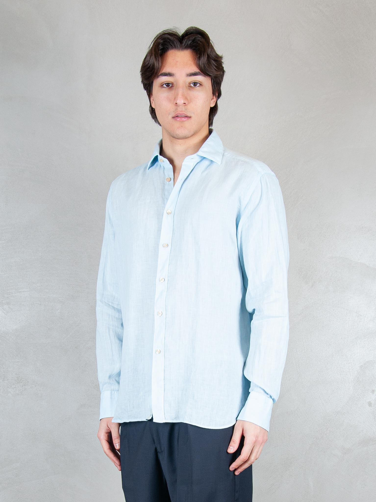 Tintoria Mattei Camicia Lino TNP J66-UB1 Tintoria Mattei 