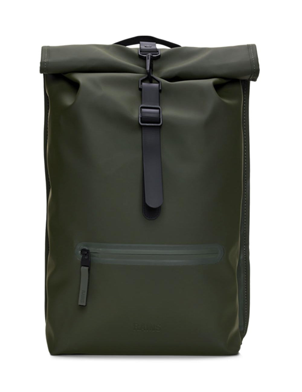 >Rolltop Rucksack ROLLTOP RCKSCK GREEN Rains 