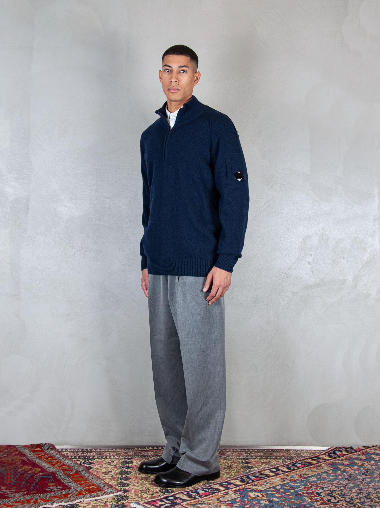 C.P. Company Maglia Lambswool half zip KN709A-110149A 888 C.P. company 
