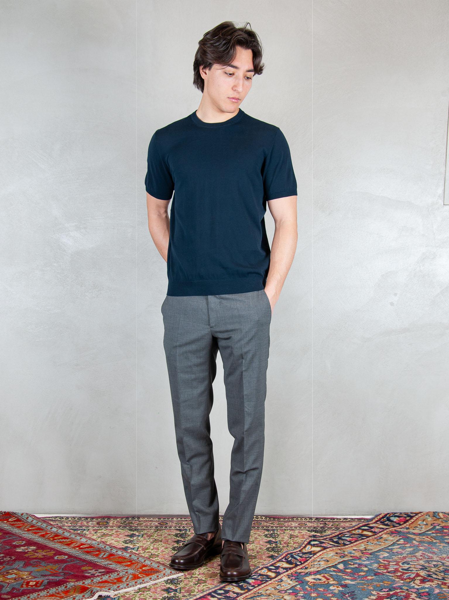Raphael1966 Maglia Tshirt Cotone Crepe DK17003 BLU NOTTE Raphael - Dkt 