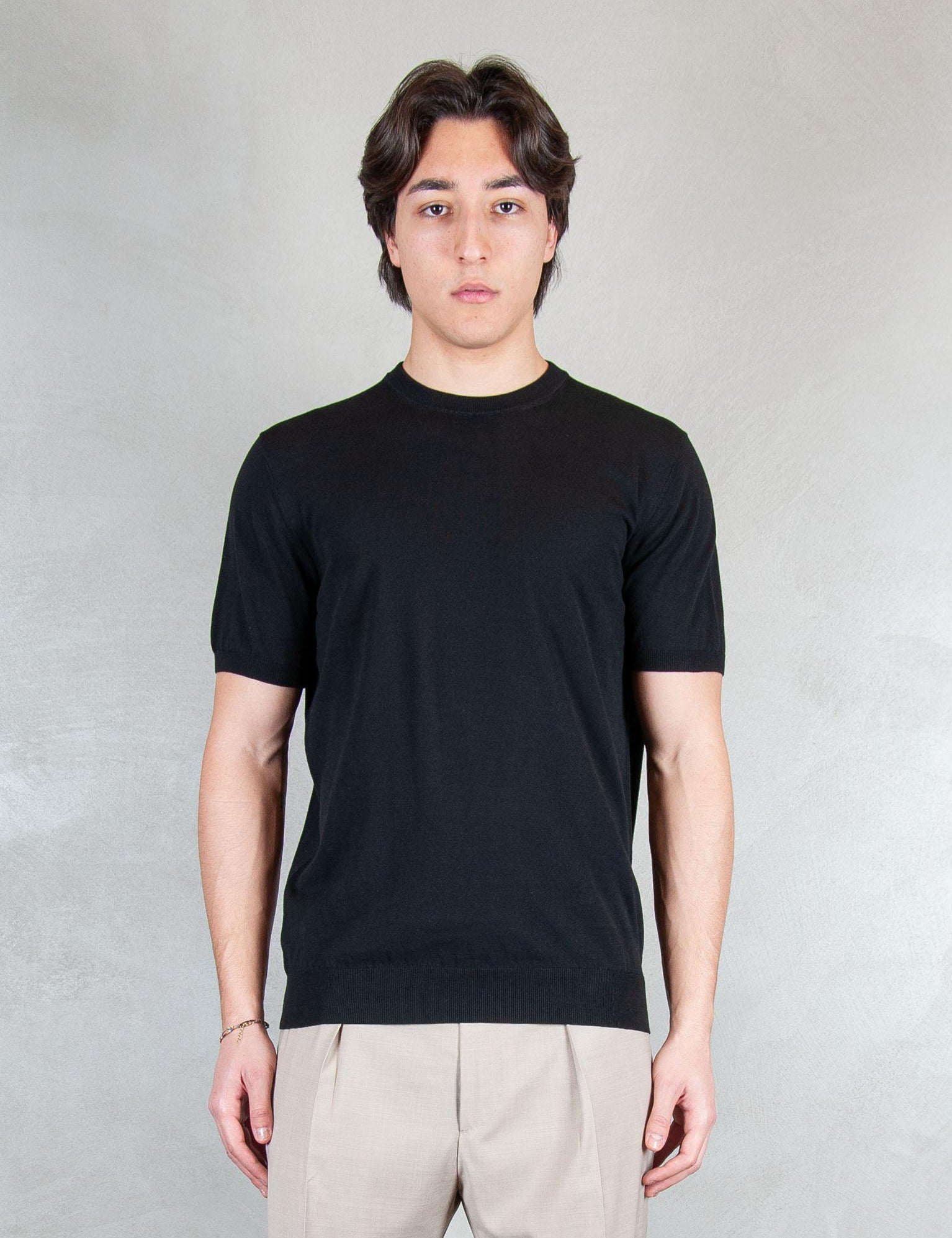 >Tshirt Cotone Crepe DK17003 NERO Raphael - Dkt 