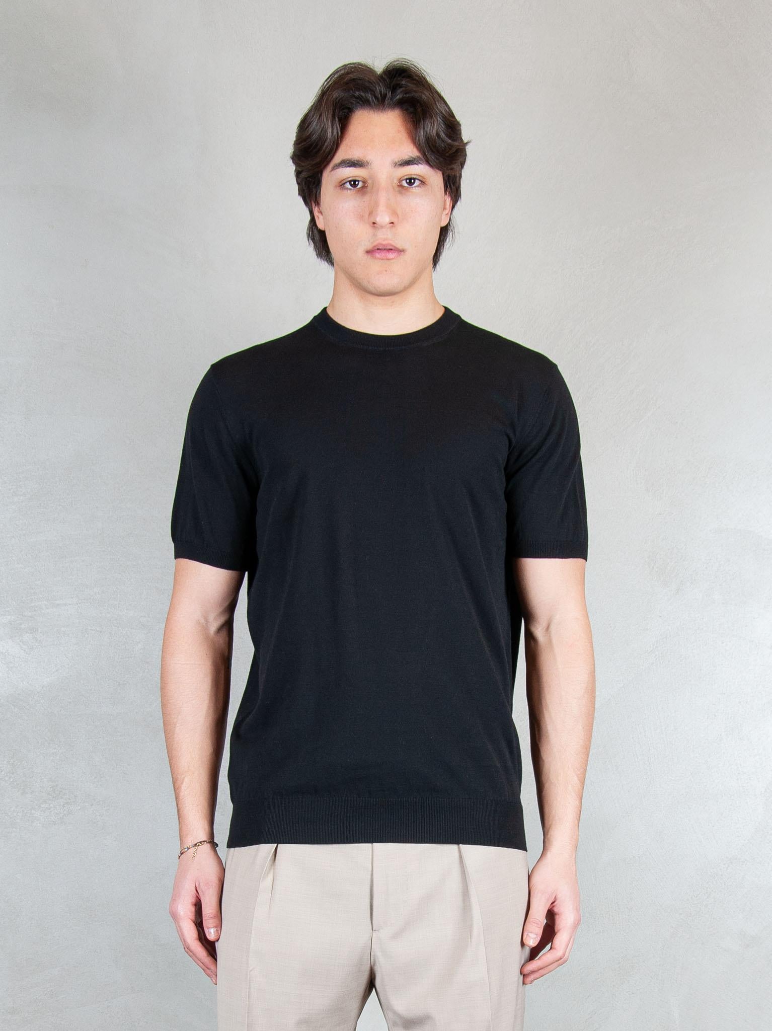 Raphael1966 Maglia Tshirt Cotone Crepe DK17003 NERO Raphael - Dkt 