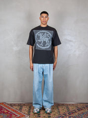 TTT T-Shirt <BR/>Filet Flace tee 13TS002 BLACK TTT 