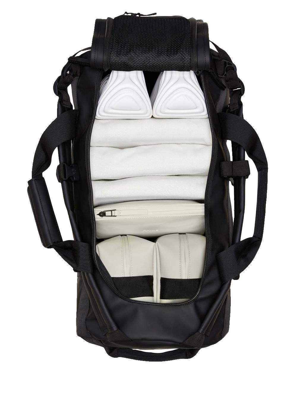 Rains borsa Texel Duffel Bag Small TEXEL DUFFEL BAG SMALL BLACK Rains 