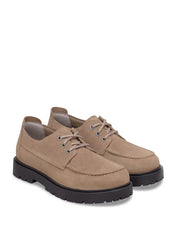 Birkenstock <BR/>Highwood Moc HIGHWOOD MOC SUEDE LTHR-GRAY TAUPE Birkenstock 
