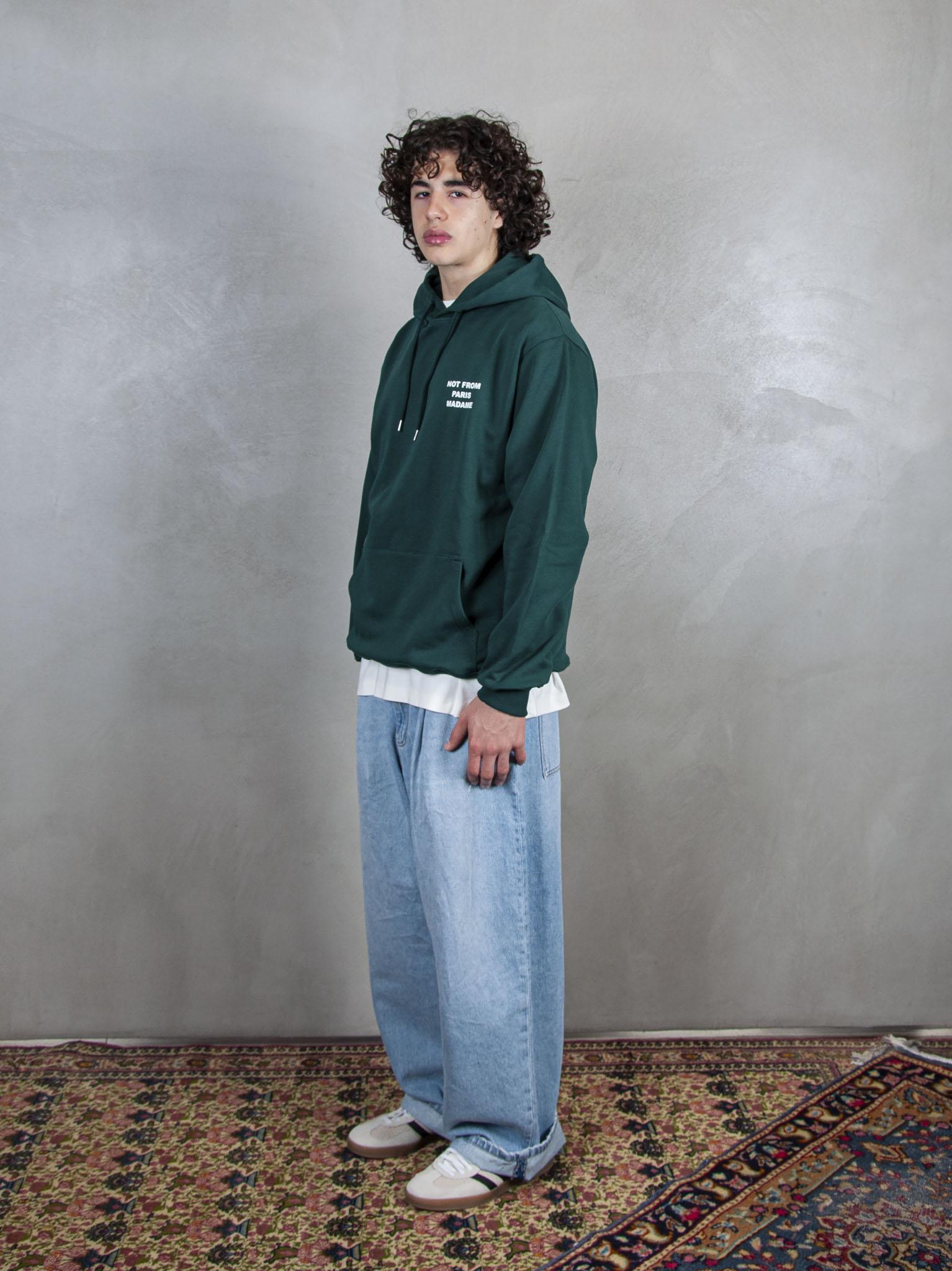 Le Hoodie Slogan HO162-CO127 DGN Drôle De Monsieur 