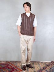 Seinse Maglia <BR/>Gilet Scollo V ME3254 MOKA Seinse 