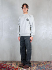 Parra Felpa <BR/>Legs Logo crewneck 54242 HEATHER GREY Parra 