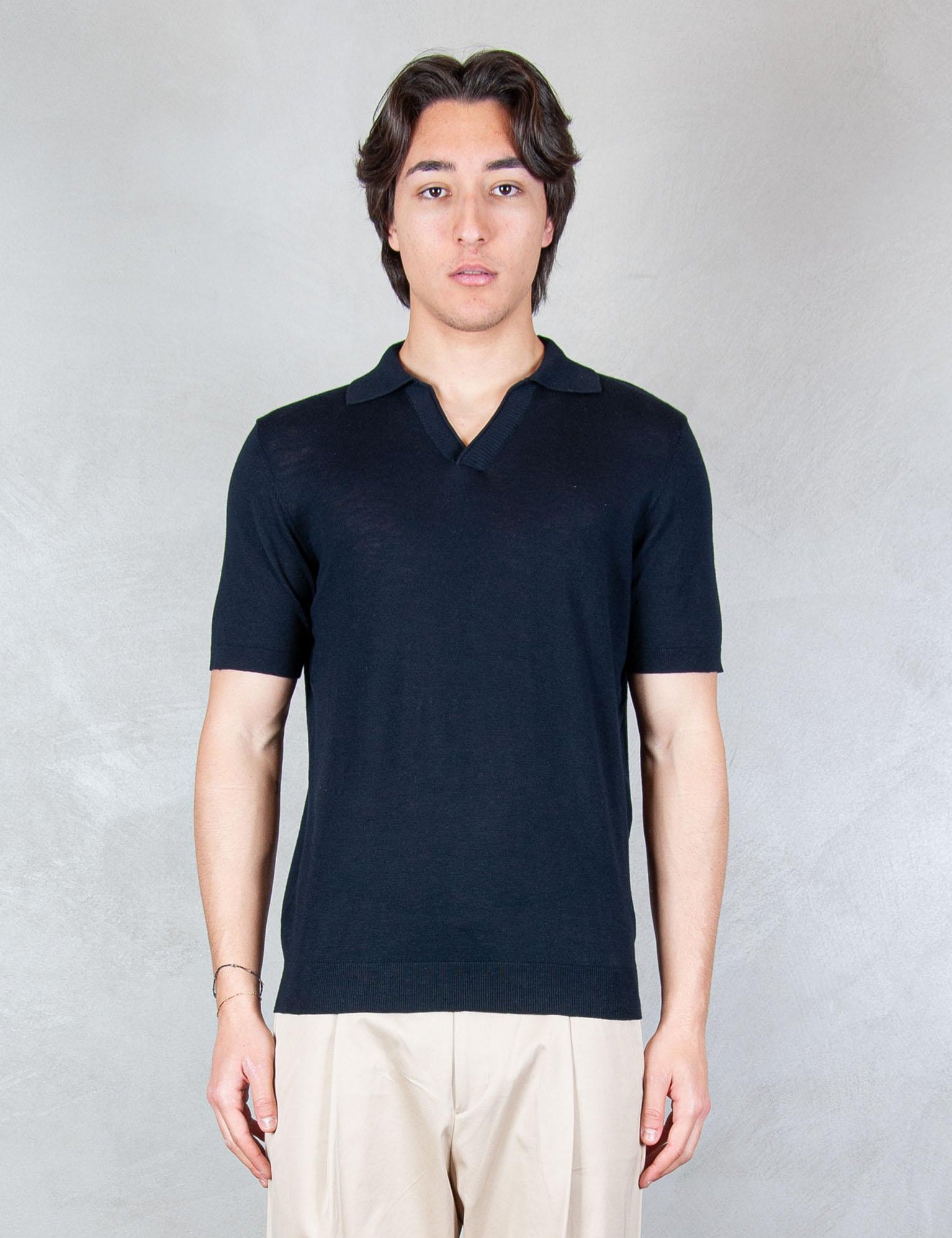 >Polo Capri Bordino ME3195 BLUE NAVY Seinse 