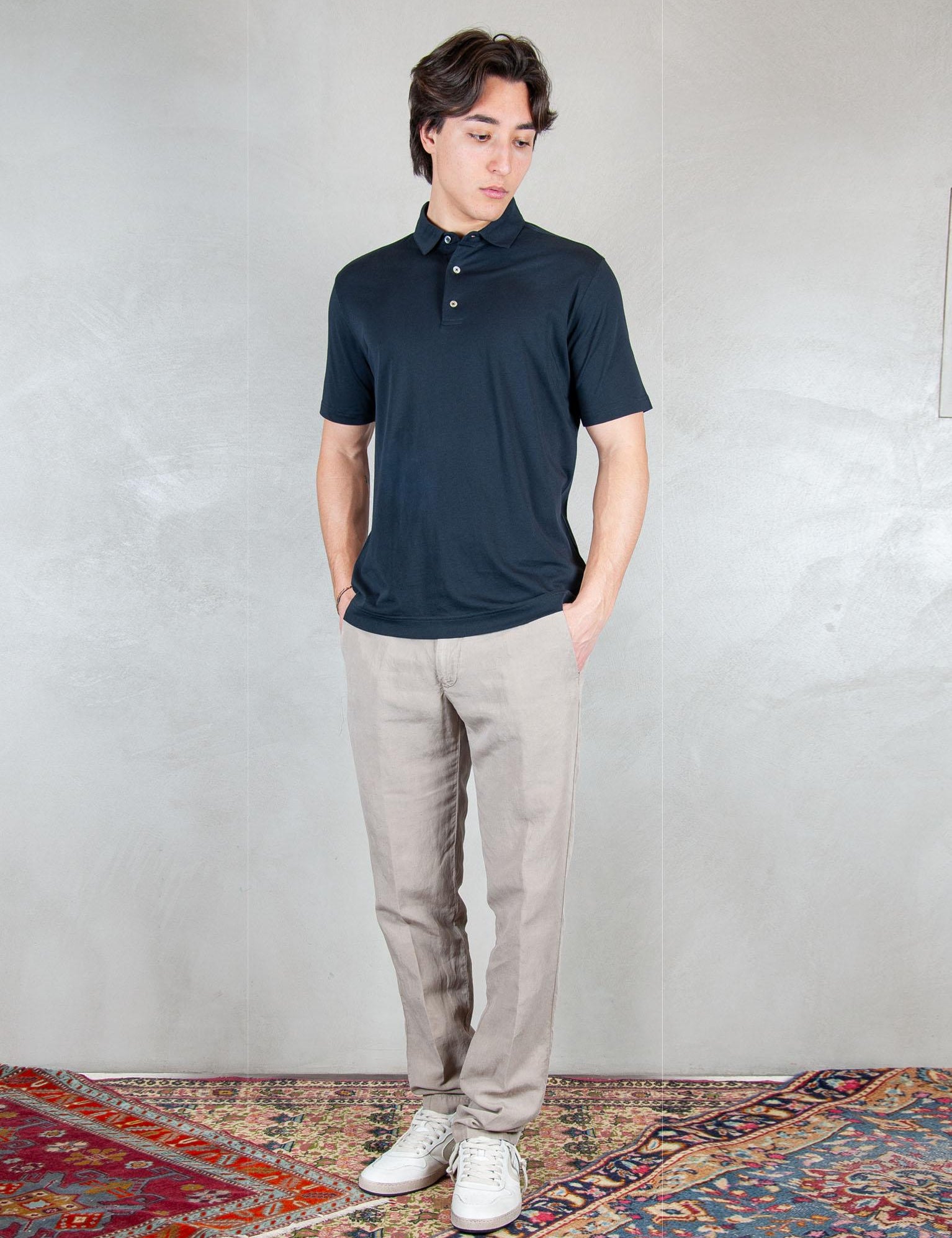 >SS Cotone Pima DK17102 BLU NOTTE Raphael - Dkt 