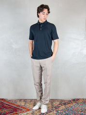 Raphael1966 Polo <BR/>SS Cotone Pima DK17102 BLU NOTTE Raphael - Dkt 