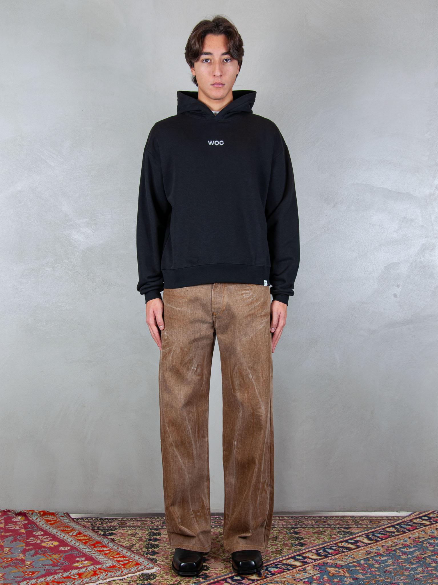 Woc felpa Phoenix hoodie SW037FL NERO WOC 