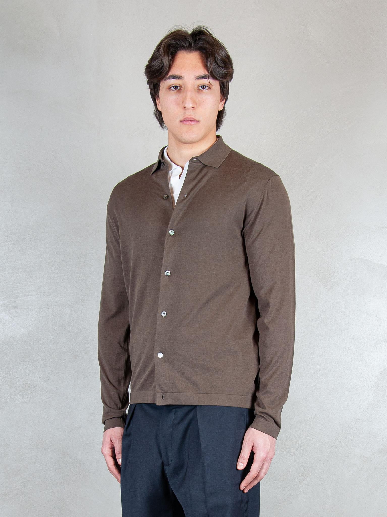 Raphael1966 Maglia Camicia Cotone Egiziano DK17039 MORO Raphael - Dkt 