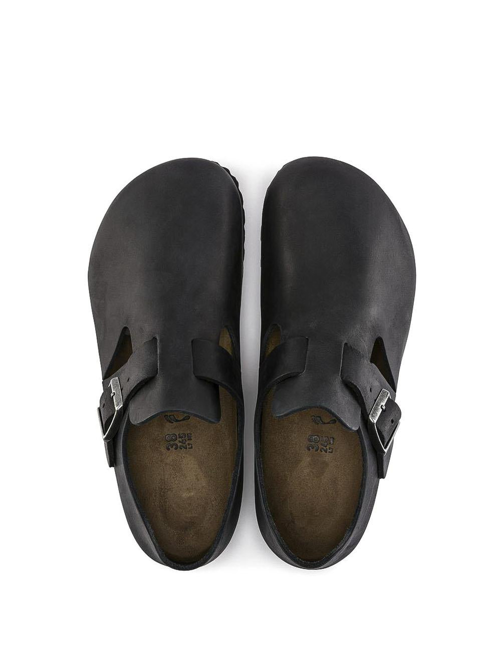 London LONDON OILED LTHR-BLACK Birkenstock 