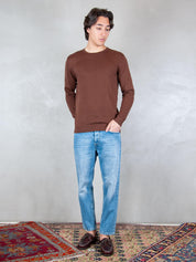 Seinse Maglia <BR/>Girocollo ME3184 MOKA Seinse 