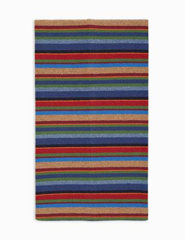 Sciarpa unisex pile blu righe multicolor AP514452 32648 Gallo 