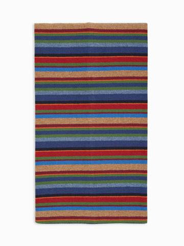 Sciarpa unisex pile blu righe multicolor AP514452 32648 Gallo 