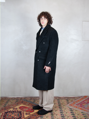 Ader Error Cappotto <BR/>Oversized Double Breasted Coat BN01FWCT0103 BK-NOIR Ader Error 