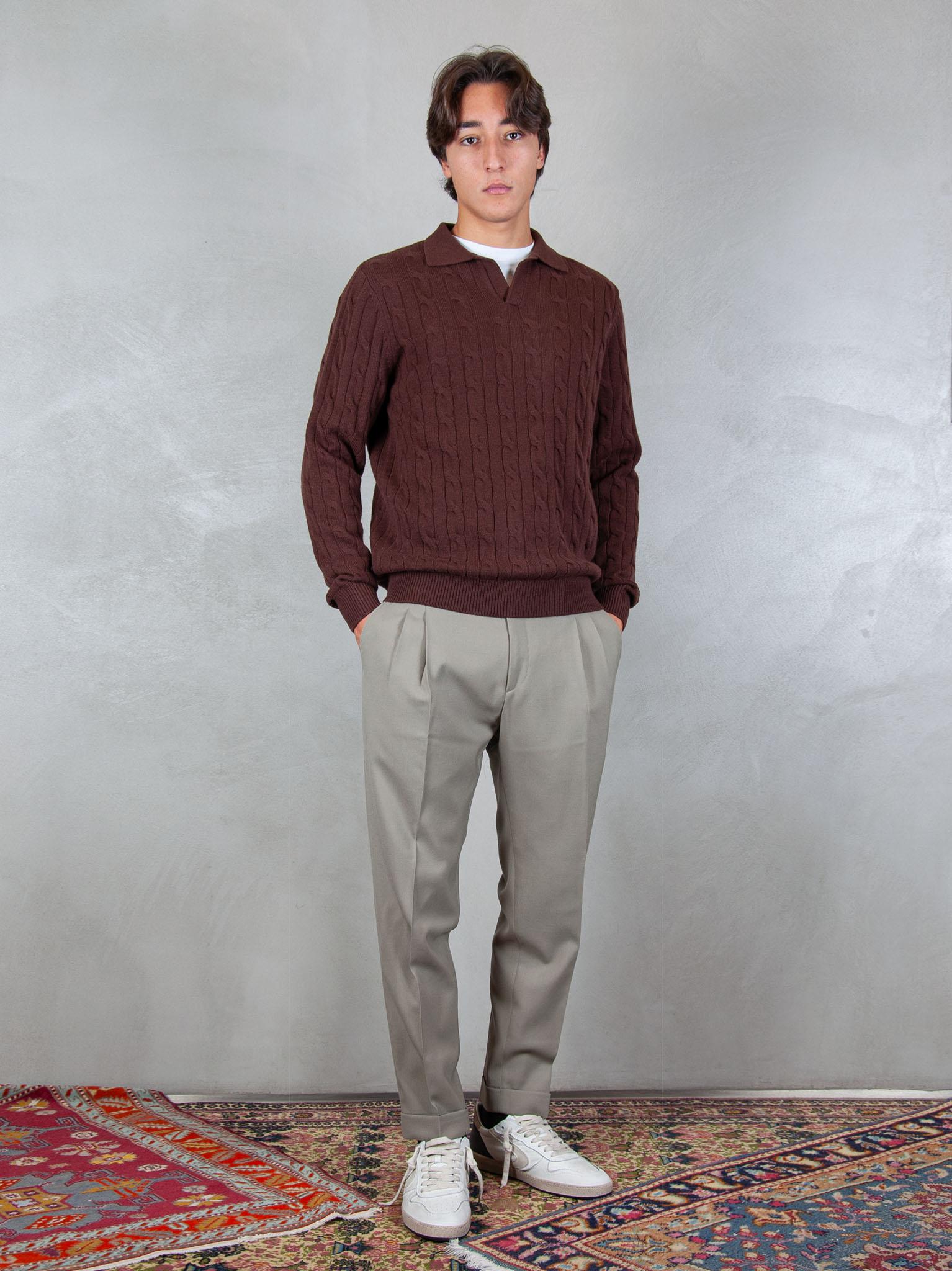 MC2 Saint Barth maglia Downing braid polo wool DOW0003 00033I MC2 St Barth 