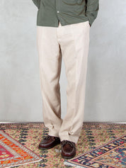 I'M Brian <BR/>Pantalone Regular Lino PA3703 BEIGE I'm Brian 