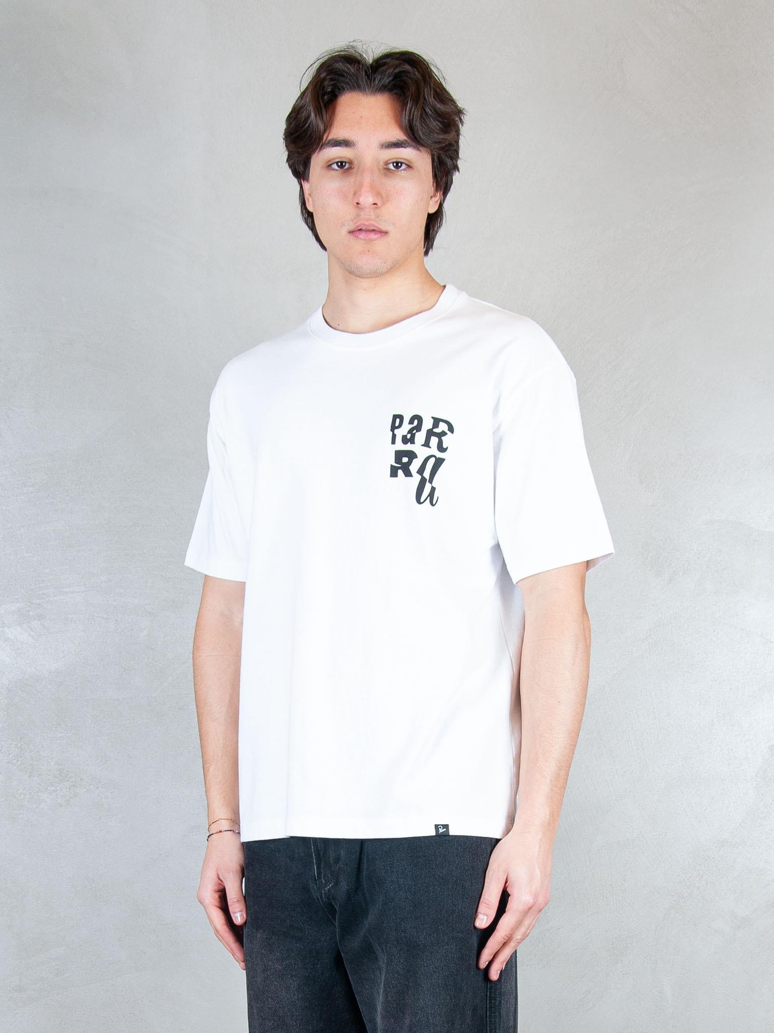 Parra T-shirt Why Are You Here 55155 WHITE Parra 