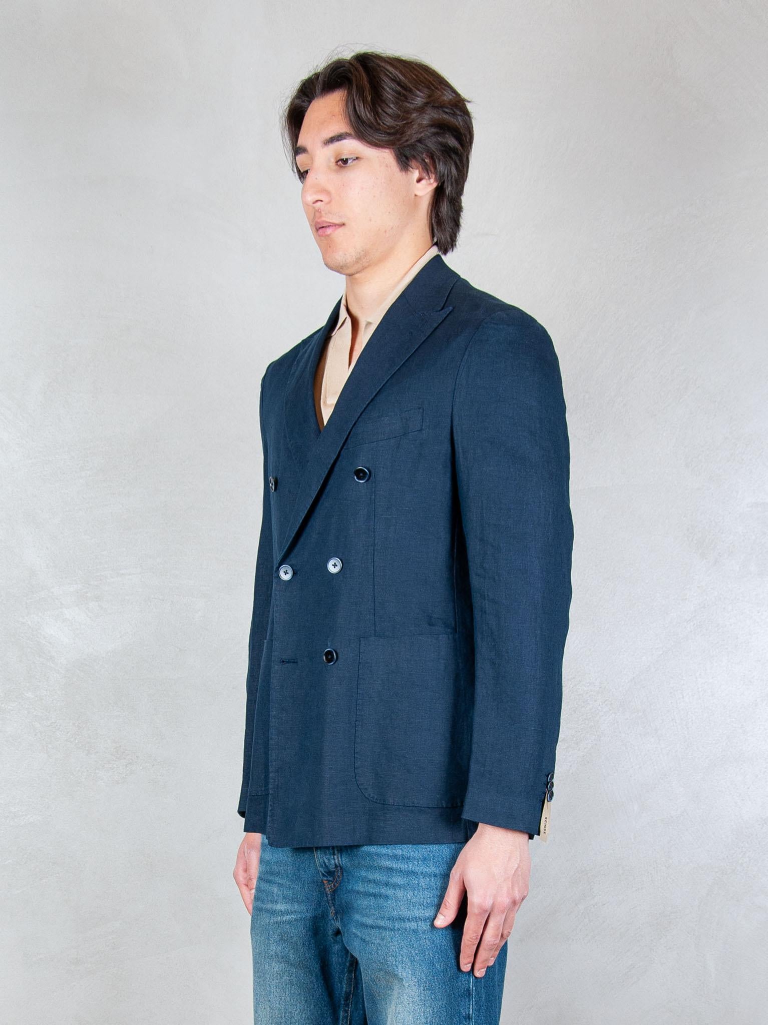 Seinse Giacca Doppiopetto Rever Lancia GAE1131 BLUE NAVY Seinse 