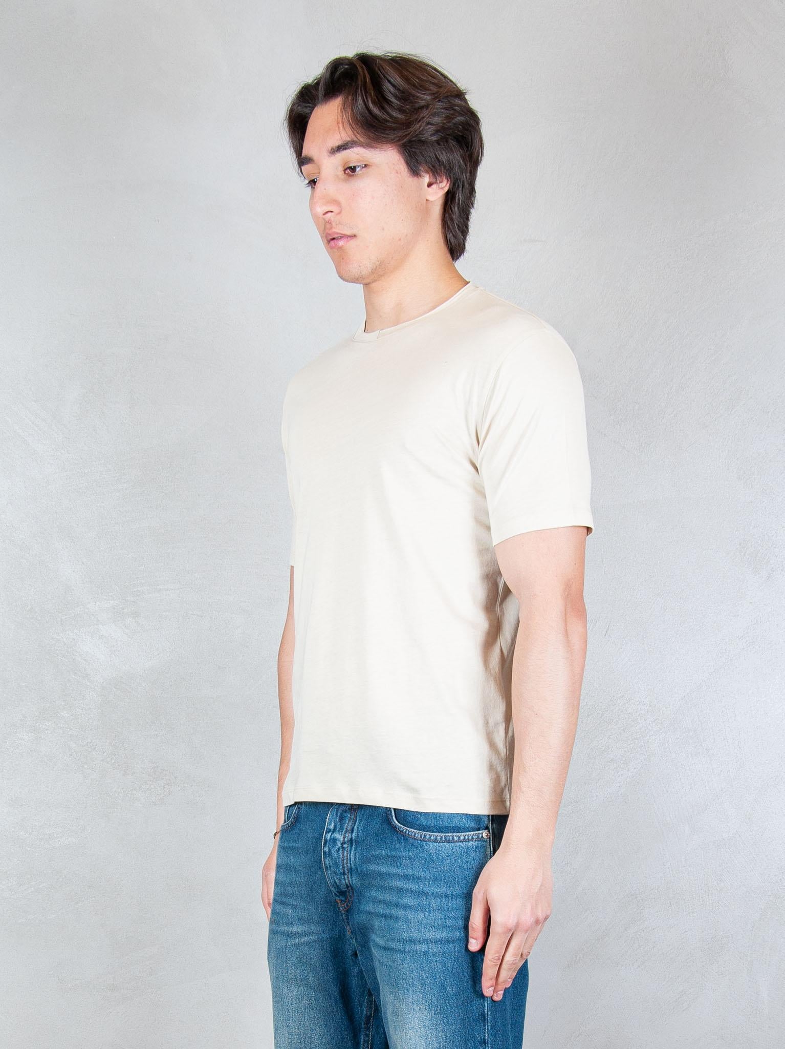 Seinse Tshirt Doppio Collo Taglio Vivo TE3304 BEIGE Seinse 