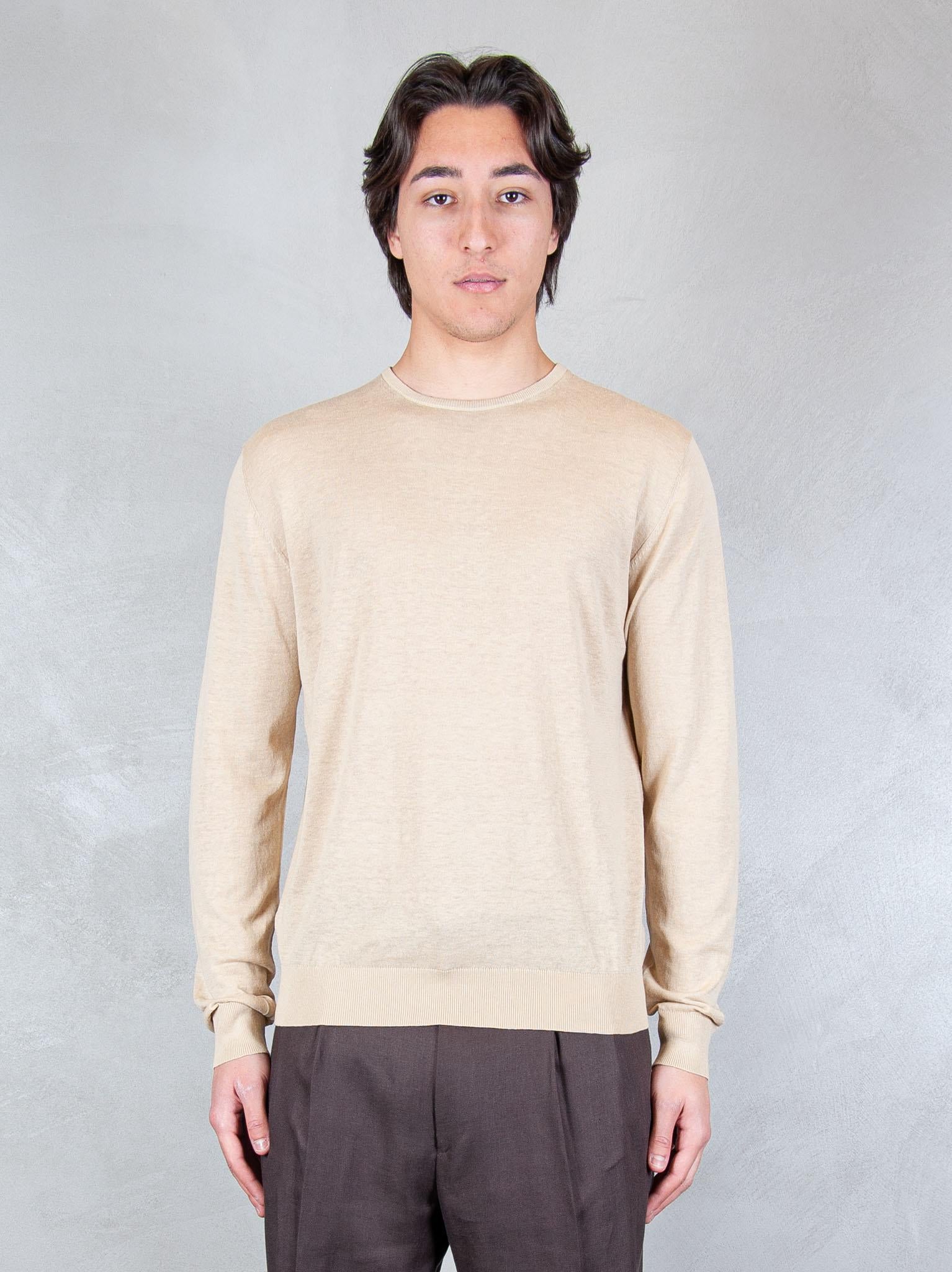 Seinse Maglia Girocollo Cotone e Seta ME3318 BEIGE Seinse 