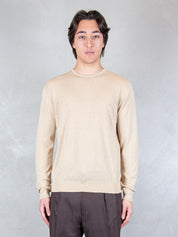 Seinse Maglia <BR/>Girocollo Cotone e Seta ME3318 BEIGE Seinse 
