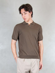 Raphael1966 Maglia <BR/>Polo Capri Cotone Crepe DK17008 MORO Raphael - Dkt 