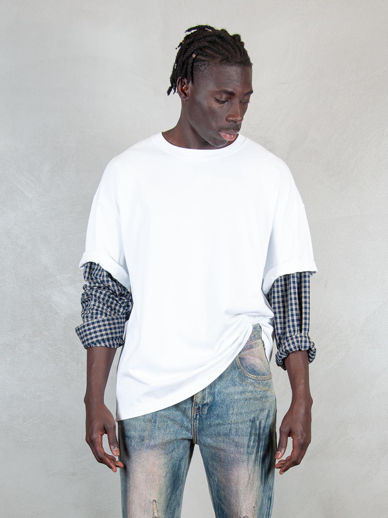 Acupuncture T-shirt Layered Long T1 LAYERED LONG T1 EGG WHITE Acupuncture 