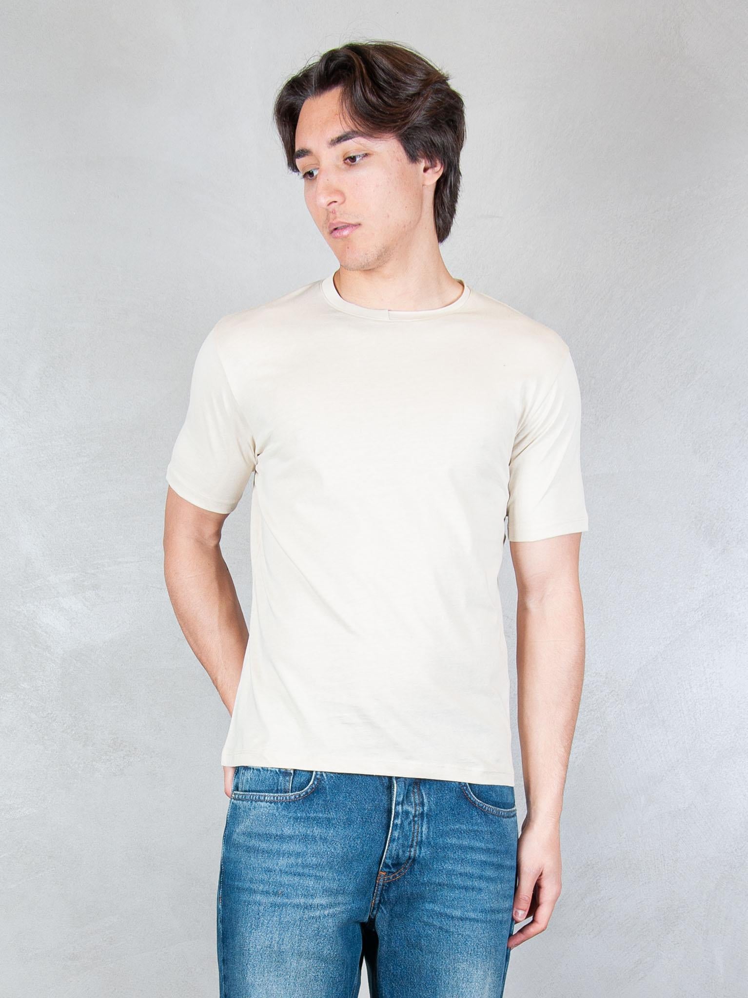 Seinse Tshirt Doppio Collo Taglio Vivo TE3304 BEIGE Seinse 