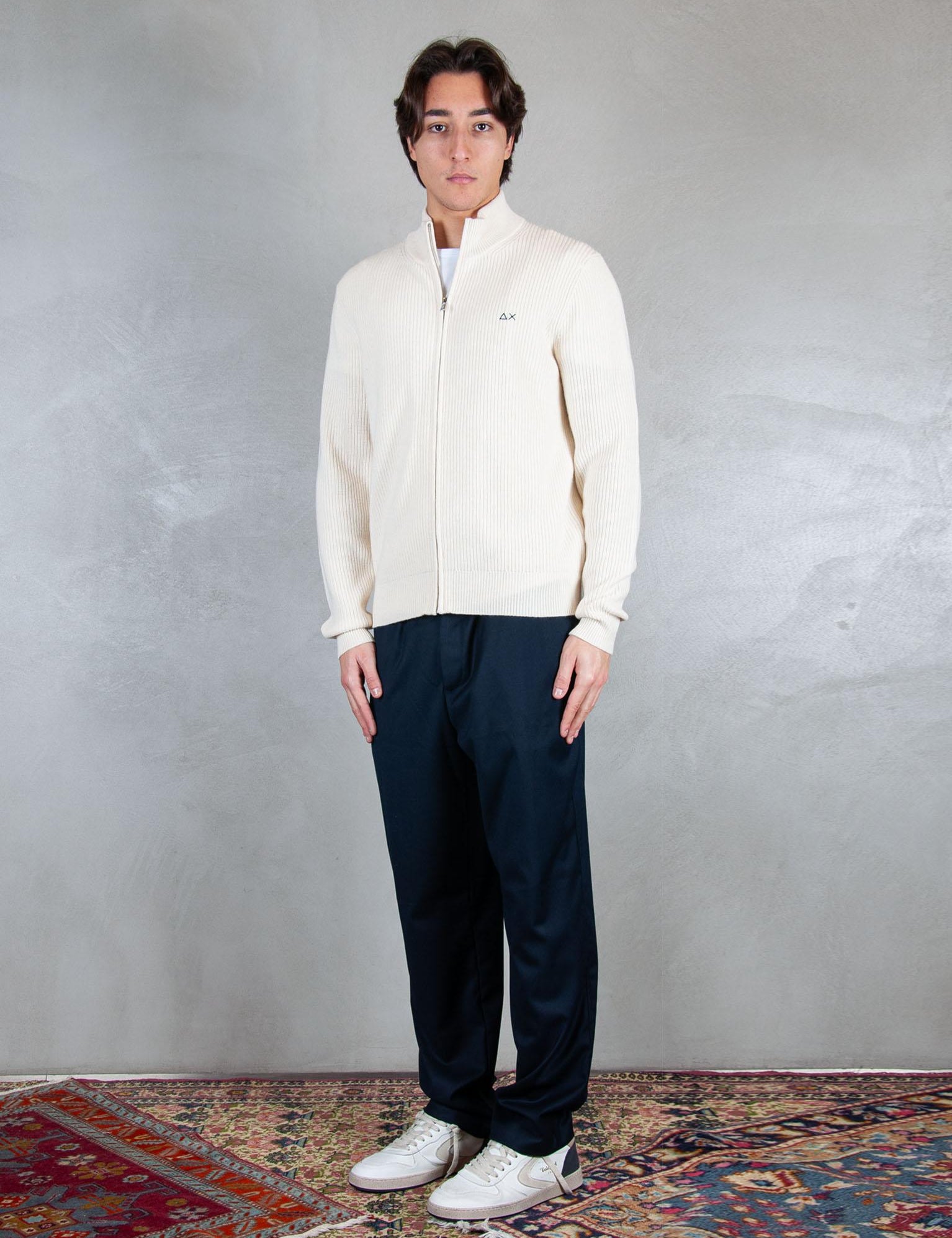 Sun68 Maglia Giubbotto Zip Costa Inglese K45135 31 Sun68 