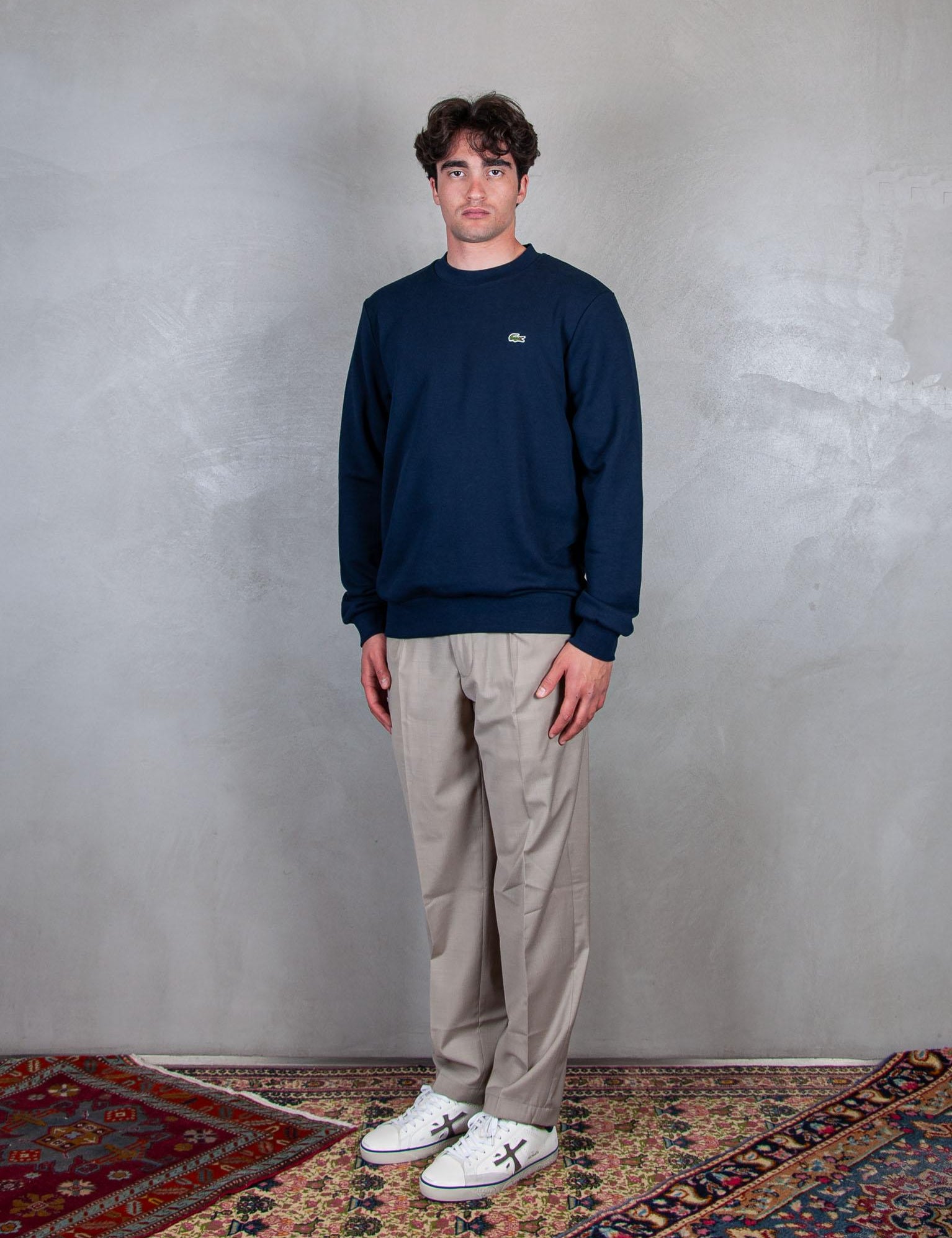 Felpa girocollo SH9801 166 Lacoste 