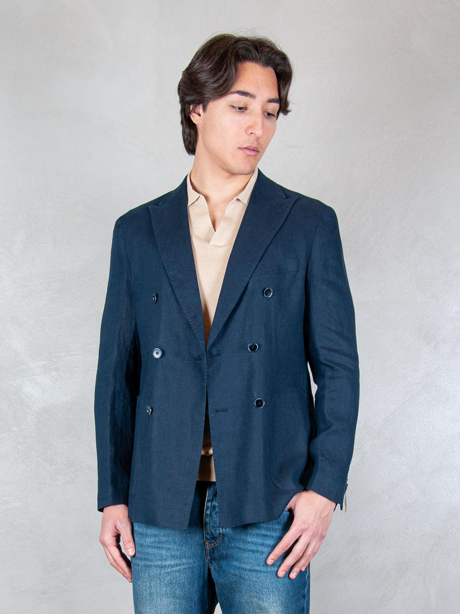 Seinse Giacca Doppiopetto Rever Lancia GAE1131 BLUE NAVY Seinse 