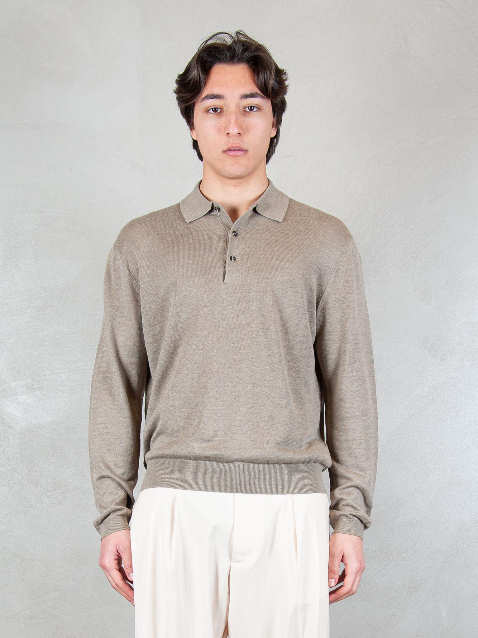 Diana Studio Maglia Polo Lino SIN01 455 Diana Studio 