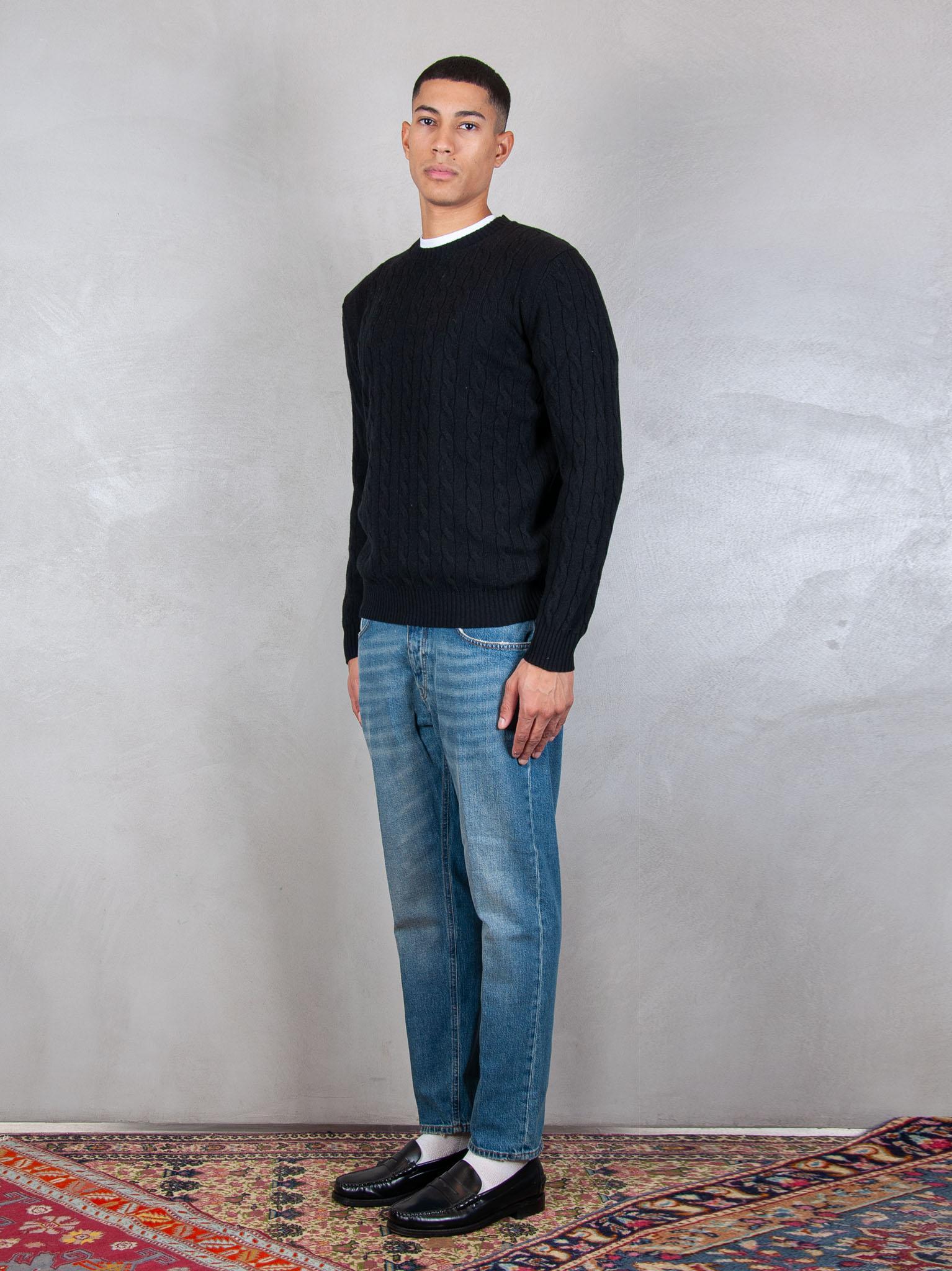 Luigi Gentile Maglia Girocollo Treccia LG1202 08 Luigi Gentile 