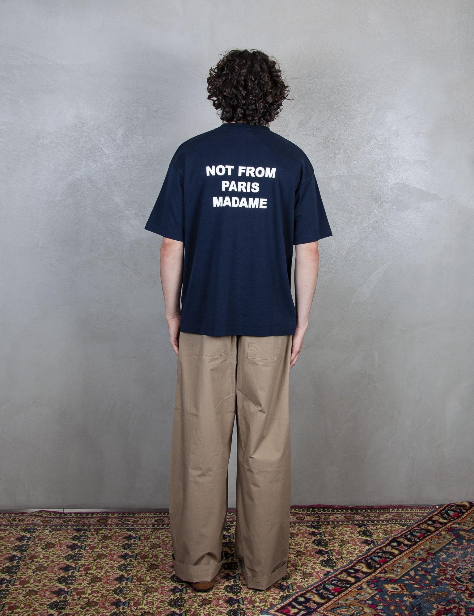Le T-Shirt Slogan TS203-CO002 NY Drôle De Monsieur 