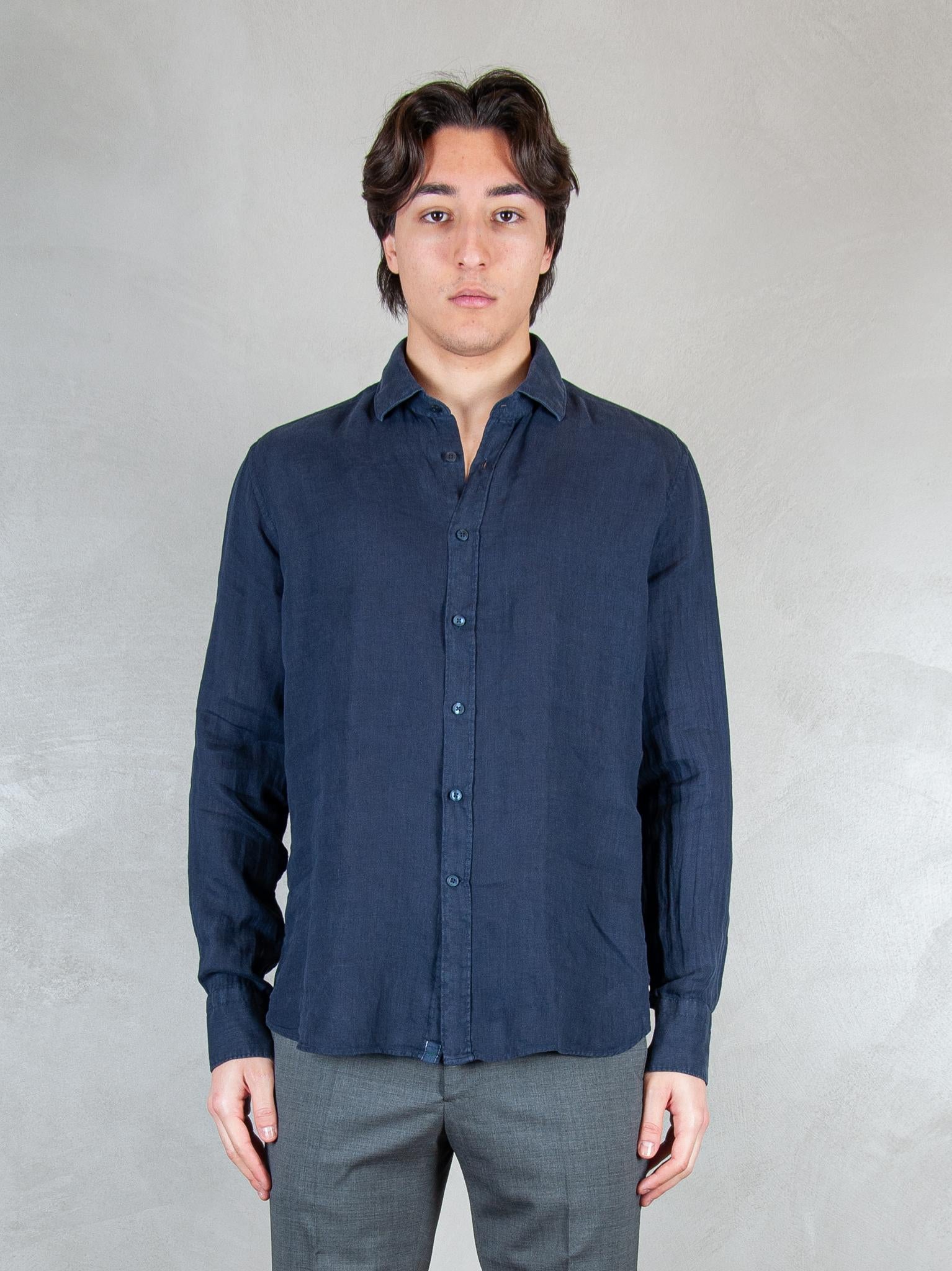 Tintoria Mattei Camicia Lino TNP J66-UE7 Tintoria Mattei 