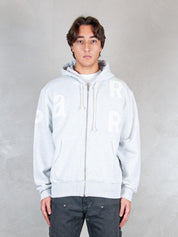 Parra Felpa <BR/>World Salad zip hooded 54131 HEATHER GREY Parra 