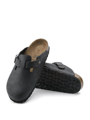 Birkenstock <BR/>Boston Oiled Leather BOSTON OILED LEATHER-BLACK Birkenstock 