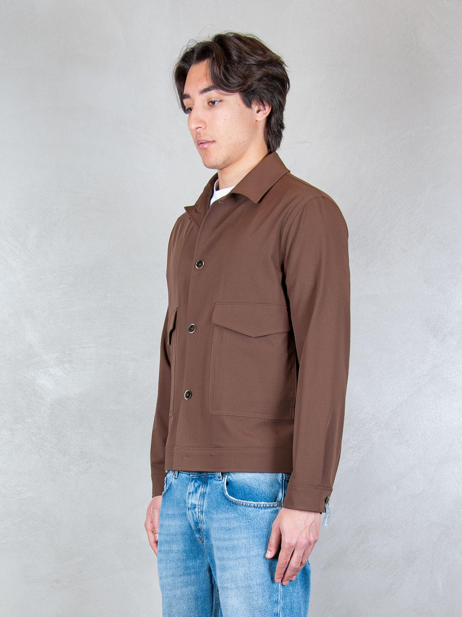 Seinse Giacca Overshirt GBE1112 MOKA Seinse 