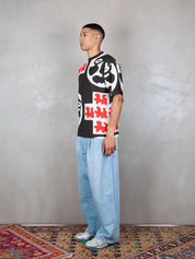 TTT T-Shirt <BR/>Cross Head tee 13TS006 BLACK TTT 