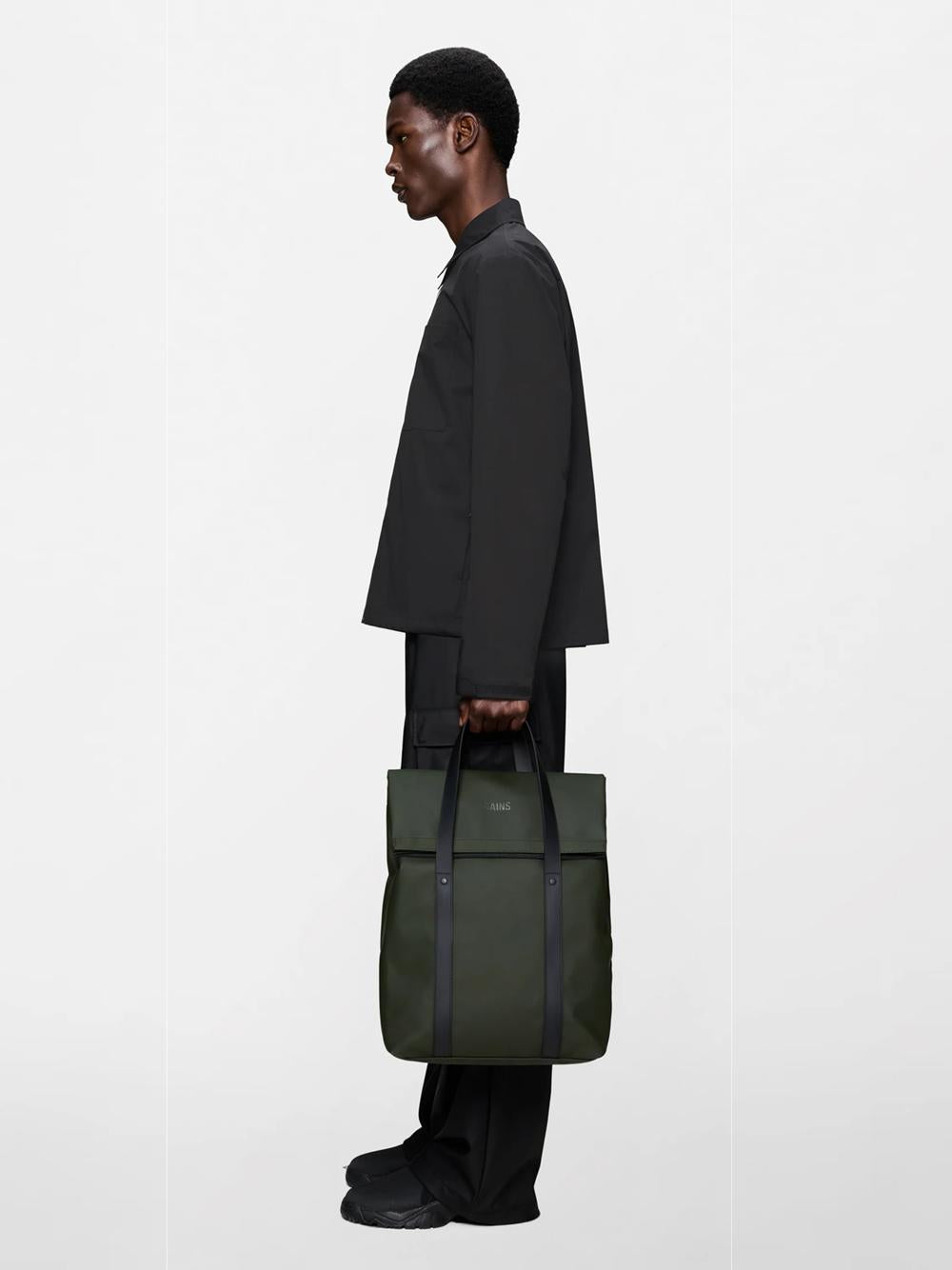  2WAY TOTE BACKPACK BLACK Rains 