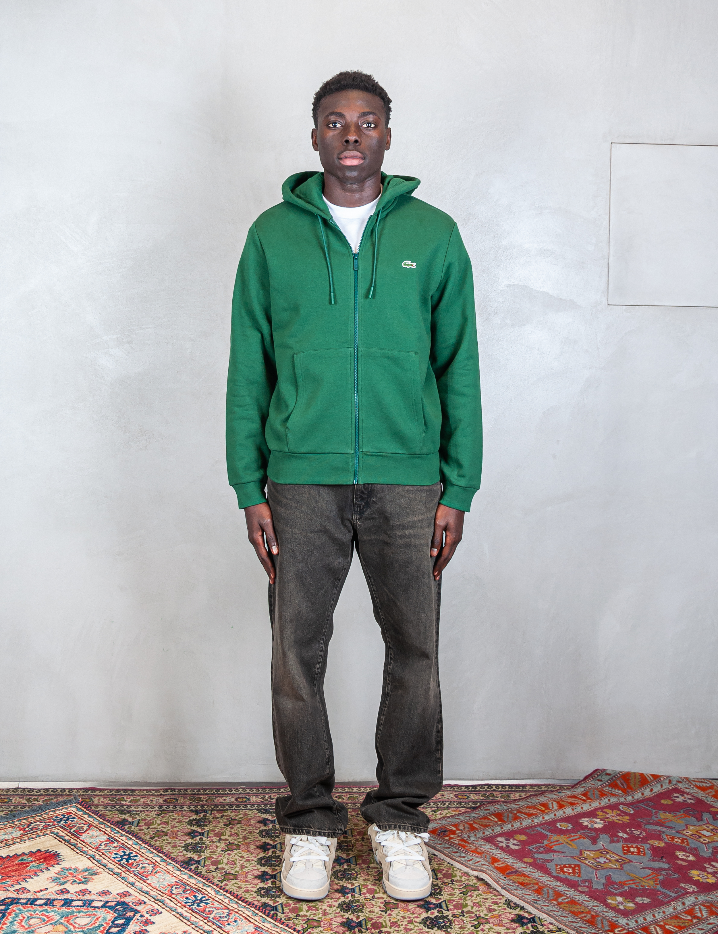 >Felpa cappuccio con zip SH9626 132 Lacoste 