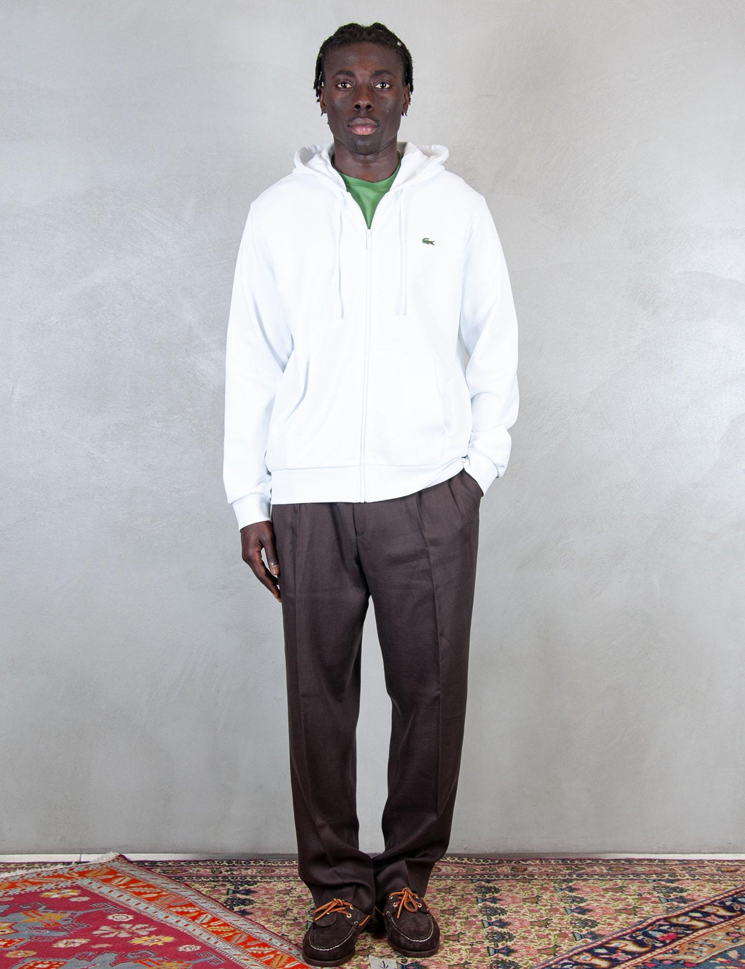 >Felpa Giubbotto Zip SH9809 001 Lacoste 