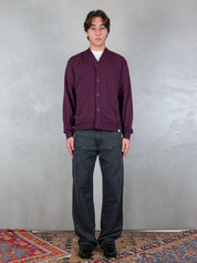 Woc felpa <BR/>Seattle cardigan SW026FL VINO WOC 