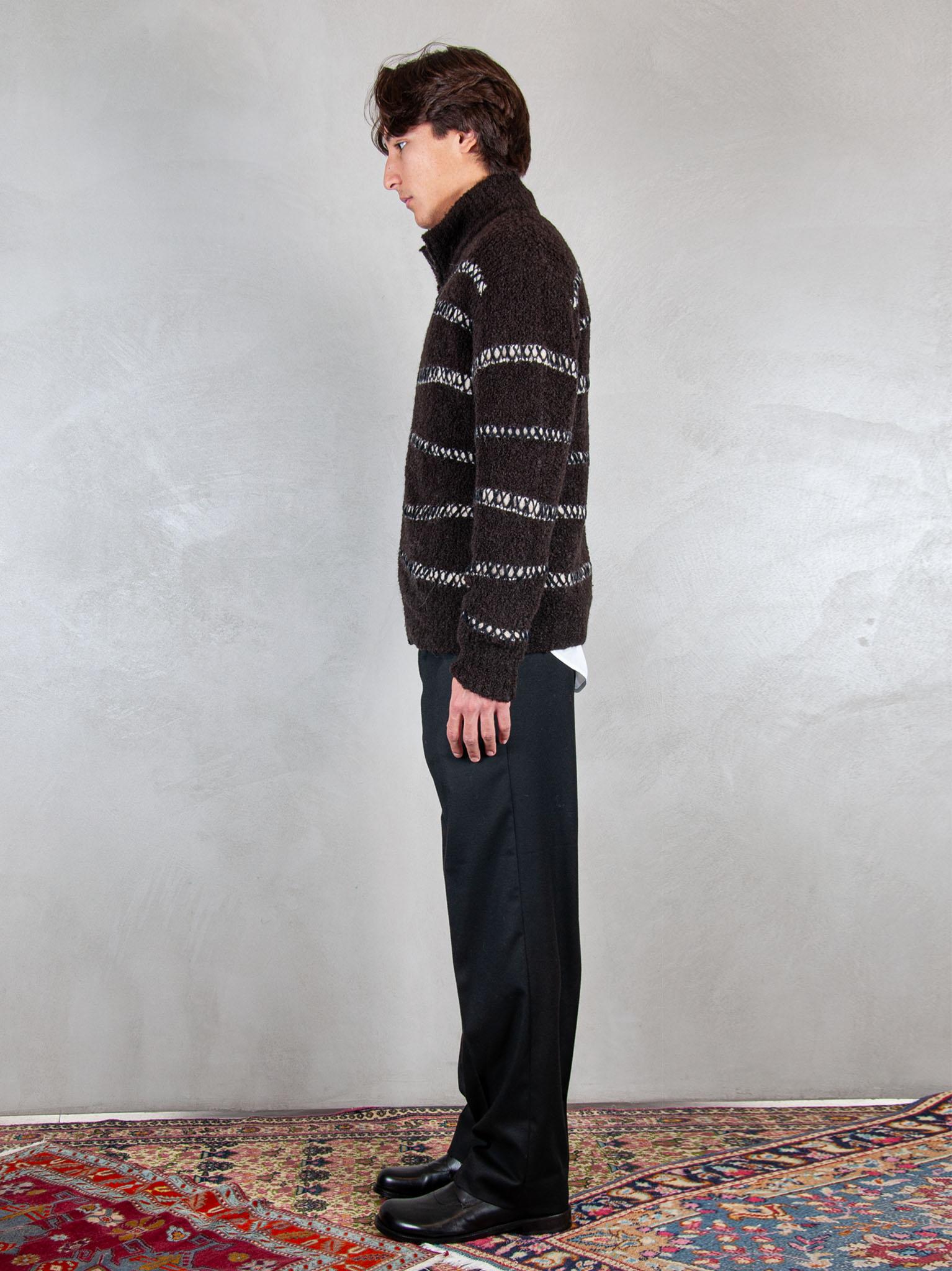 Atomofactory Maglia zip jacquard FU48 24 Atom Factory 