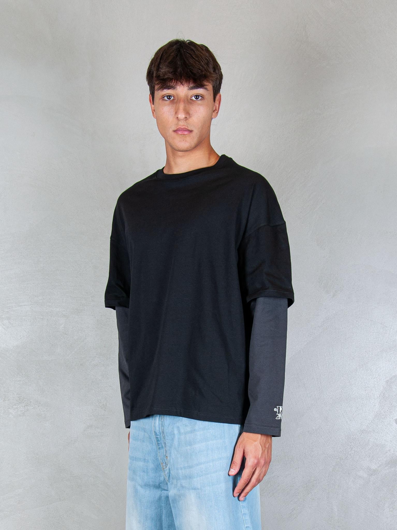 Hi Five T-Shirt Double Sleeve DOUBLE SLEEVE NERO Hi Five 