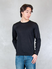 Seinse Maglia <BR/>Girocollo Cotone e Seta ME3318 NERO Seinse 